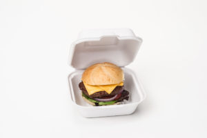 Compostable Medium Hinged Sandwich Container