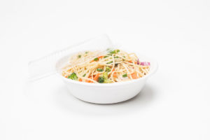 Harvest Fiber bowl with compostable lid