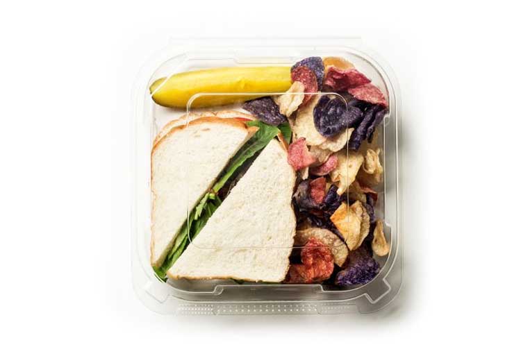 clear sandwich container