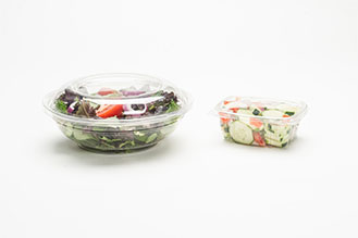pair of APET food containers