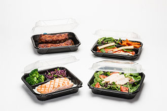 ProView hinged containers for food delivery