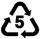 #5 recycling icon