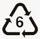 #6 recycling icon