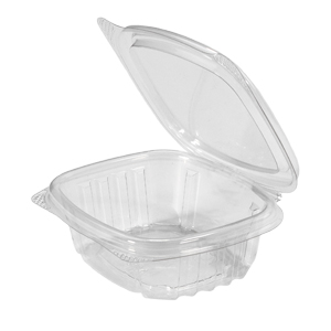 Clear 4 oz. Hinged Rectangle Container