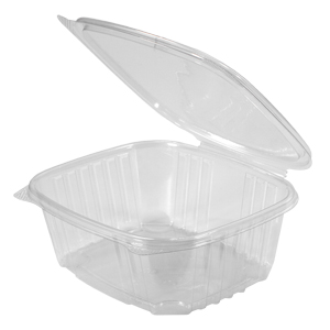 Clear 32 oz. Hinged Rectangle Container
