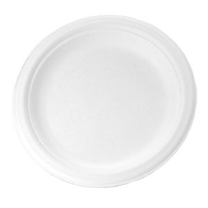 Natural White 6" Round Plate