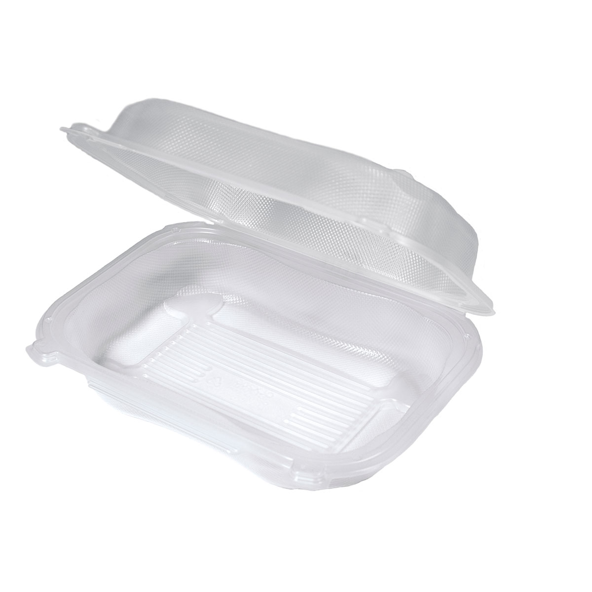 Clear 9" x 7"  Hinged Rectangle Container