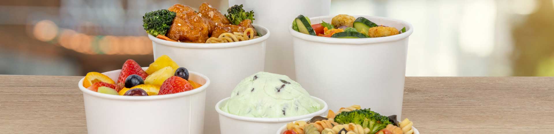 paperboard food containers - bowls and cups