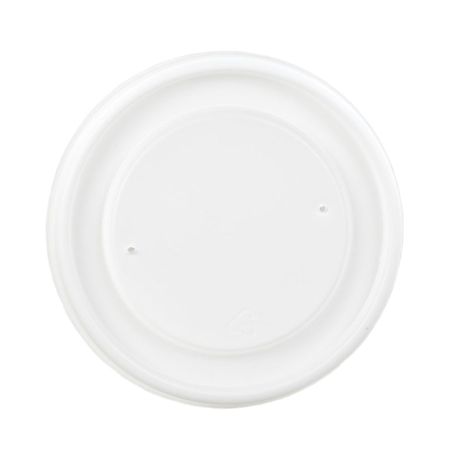 White HIPS Lid for 4 oz. & 5 oz. Rolled Rim Container