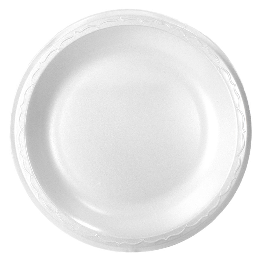 White 9" Round Plate