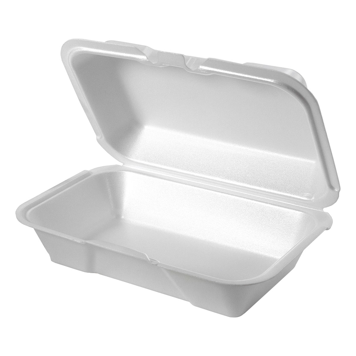 White 8" x 5" Hinged All-Purpose Container
