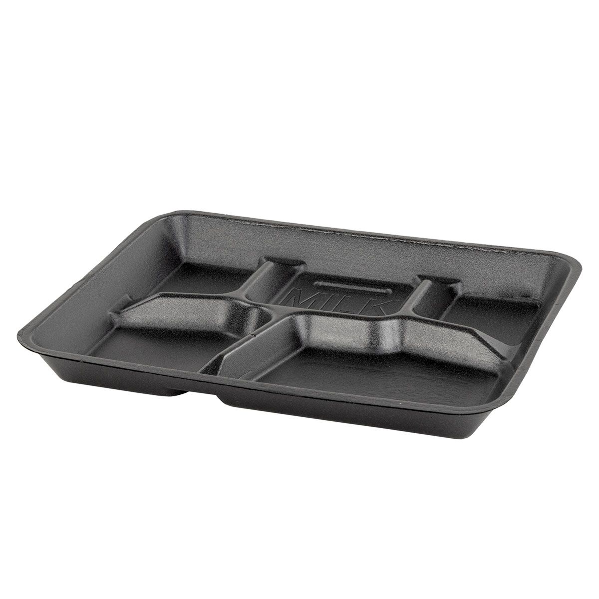 Black  5 Compartment Serving Tray