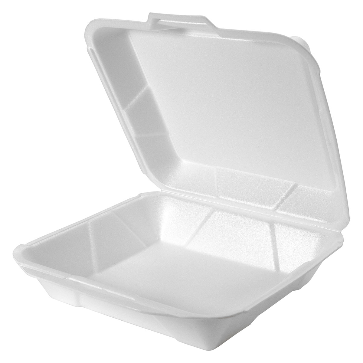 White 10" x 9" Hinged Square Container