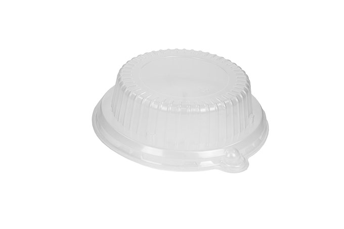 Clear Lid for 6" Round Ribbed Plate & 12 oz. Round Bowl