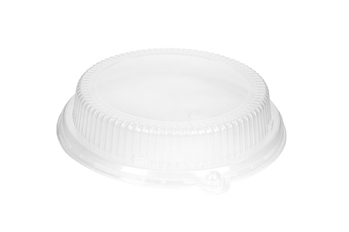 Clear Lid for 9" Round Ribbed Plate