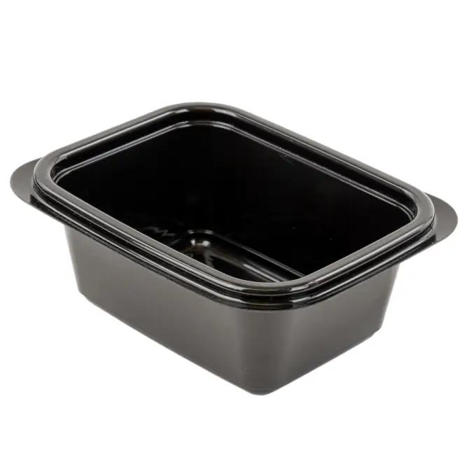 Black 16 oz. Rectangle Container