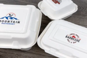 3 branded food containers from Genpak