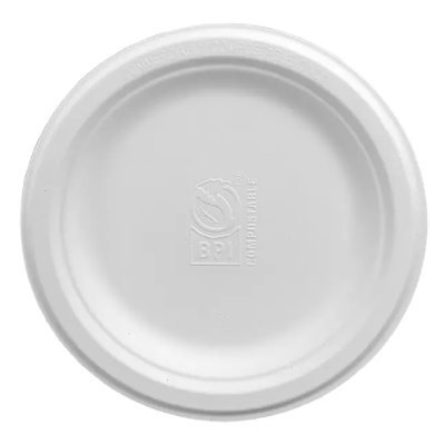 Natural White 7" Round Plate NO ADDED PFAS