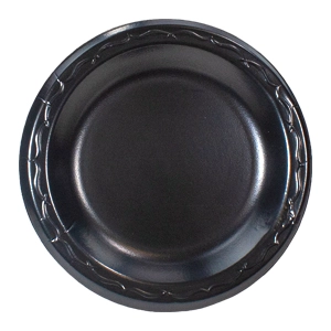 Black 10.25"  Round Laminated Plate